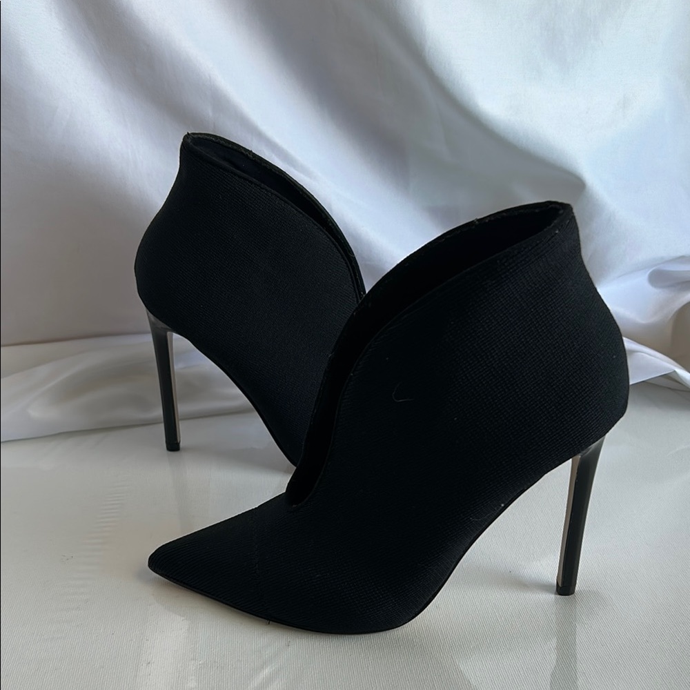 River Island Black Stiletto Heels with Asymmetrical Cut